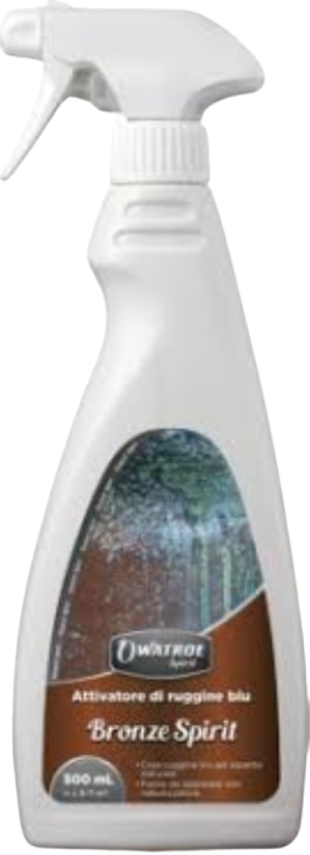 Attivatore di ruggine blu spray Owatrol Bronze Spirit confezione 500 ml per effetti decorativi su bronzo