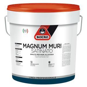 Smalto murale all acqua satinato  magnum muri resistenza lavaggio 0 72 litri