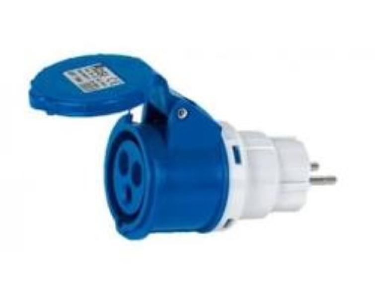 adattatore industriale Mac presa CEE 16A con coperchio protettivo per impianti elettrici