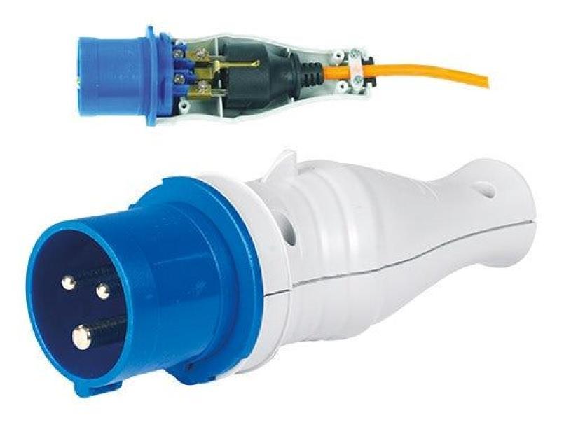 Adattatore elettrico industriale Mac Schuko CEE 16A 250V per collegamenti professionali