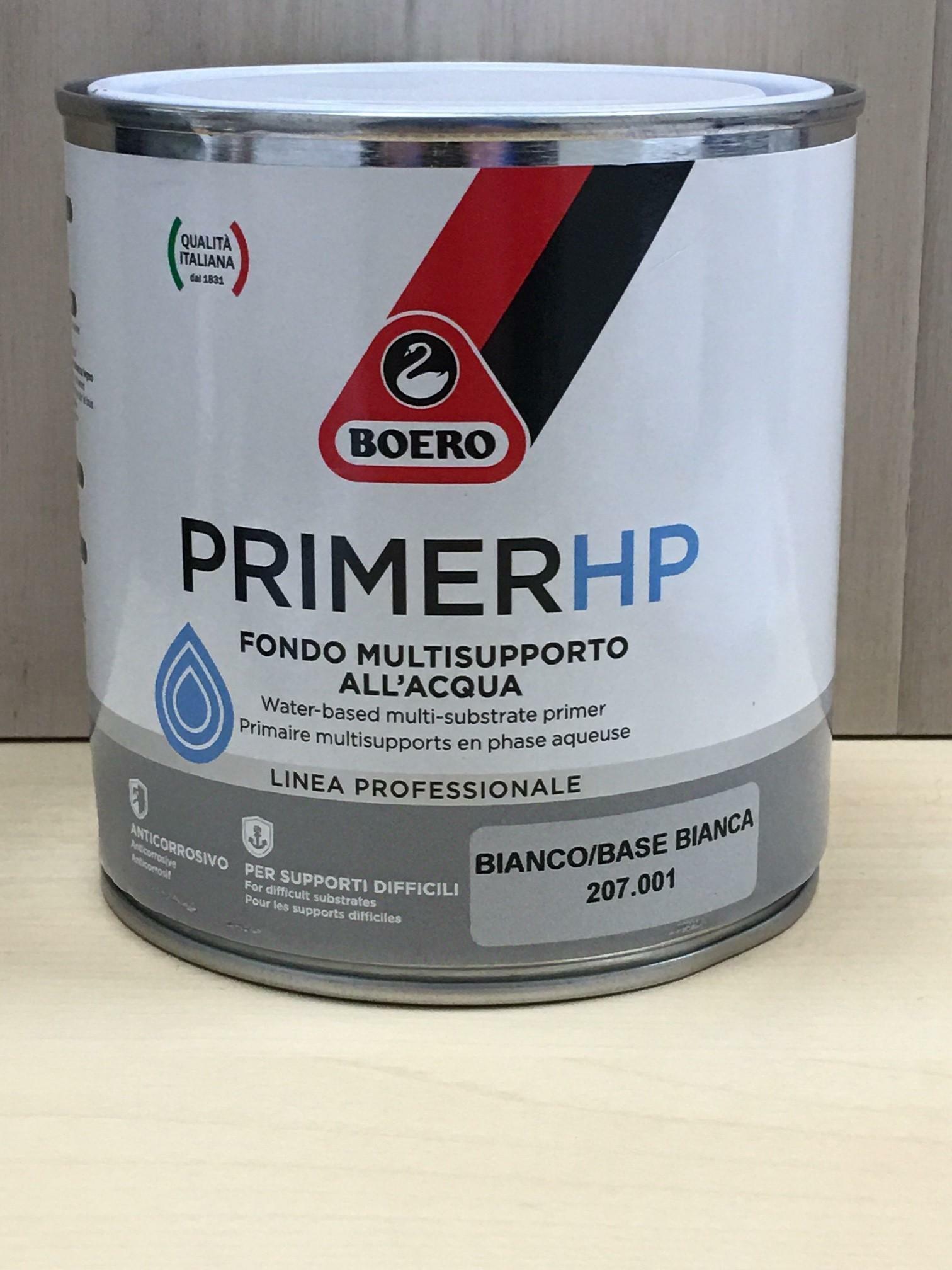 boero primer hp bianco 0,50 lt fondo multi supporto all'acqua per smalti all'acqua - foto 1