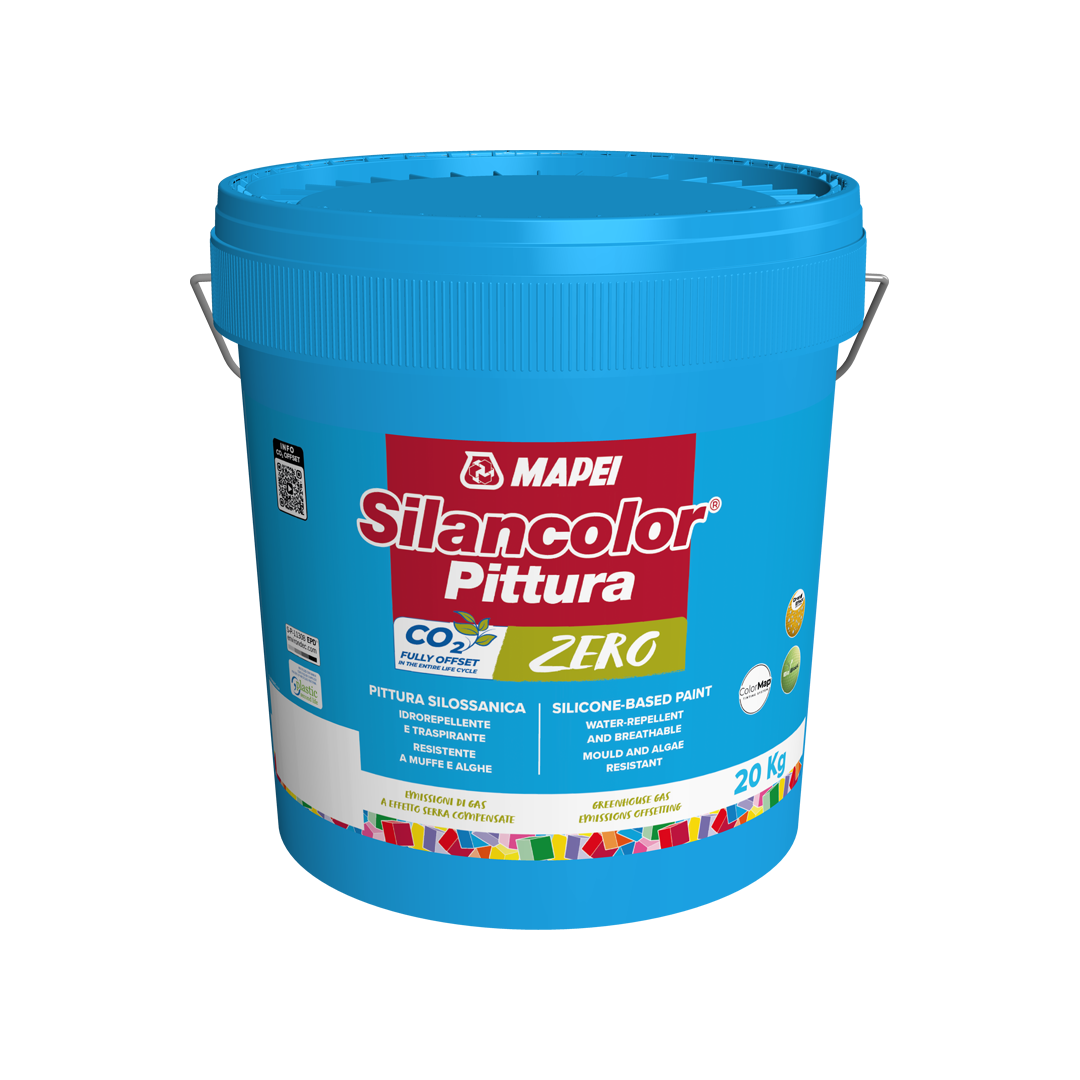 pittura silossanica mapei silancolor zero 5 kg per esterni ed interni resistente allumiditu00e0