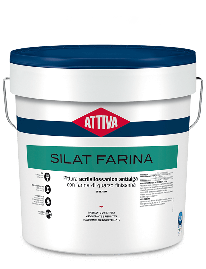 attiva attiva - silat farina pittura antialga gialla/base 235  nst lt 5 - foto 1