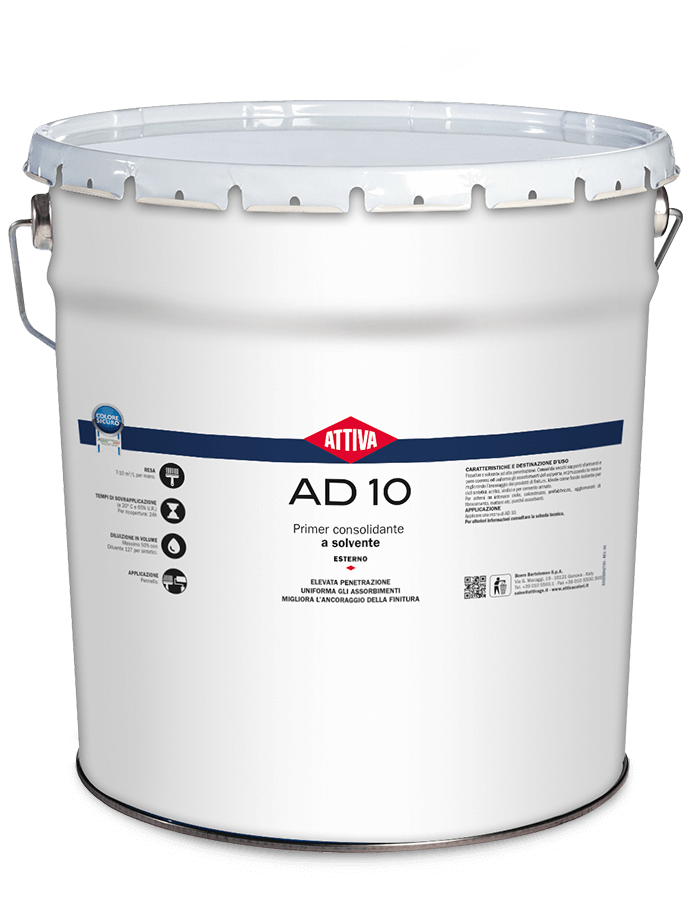 attiva attiva - ad 10 primer consolidante a solvente lt. 15 - foto 1