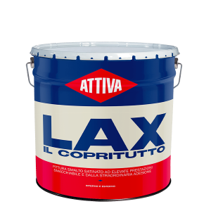 Smalto satinato acrilico  lax il copritutto base 131 11.5 litri per interni ed esterni