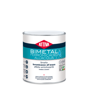 Smalto ferromicaceo all'acqua grigio ardesia 0,75l multisupporto interno esterno