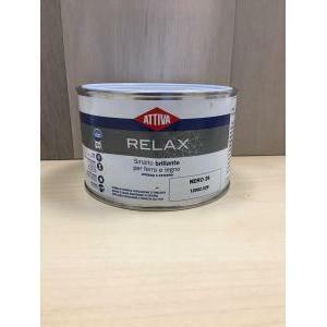 Relax smalto al solvente lucido nero 0,375 lt