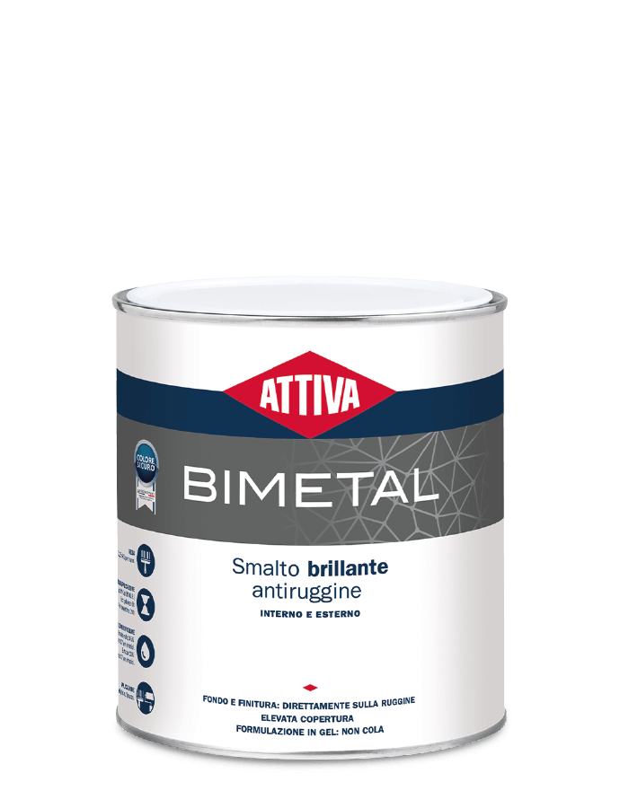 attiva attiva - bimetal smalto antiruggine brillante bianco puro 32 lt 0.75 - foto 1
