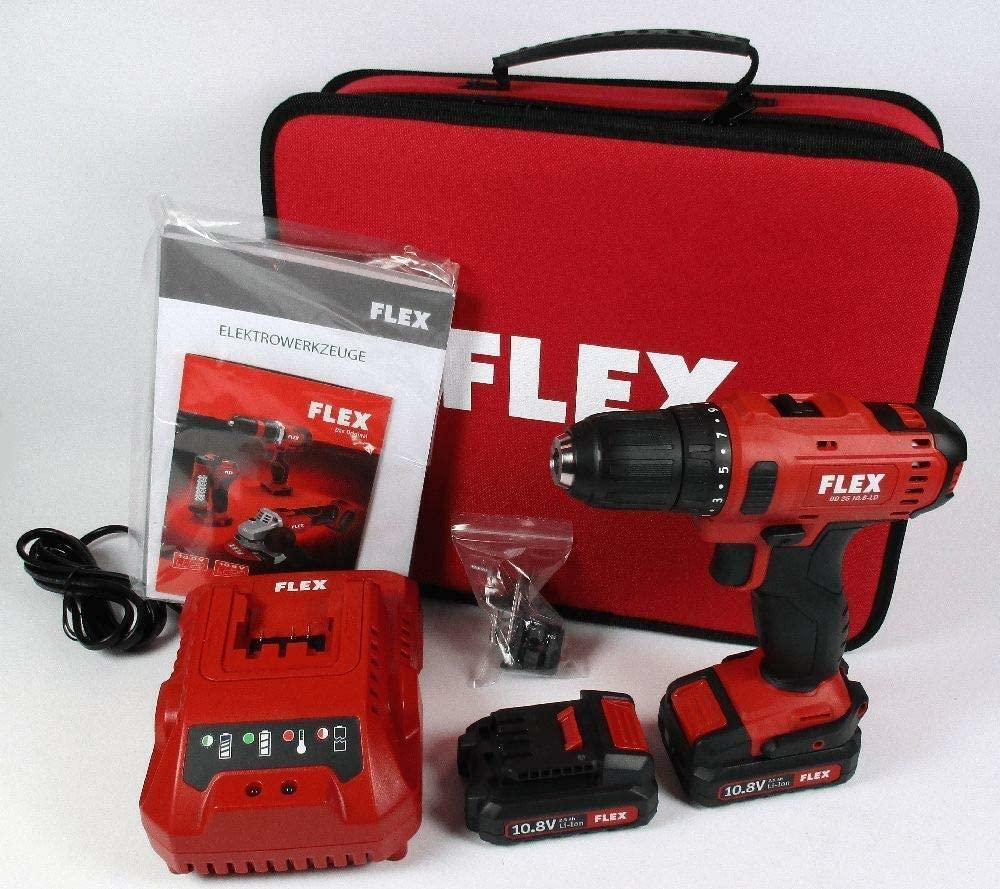 Trapano avvitatore Flex a batteria con valigetta morbida