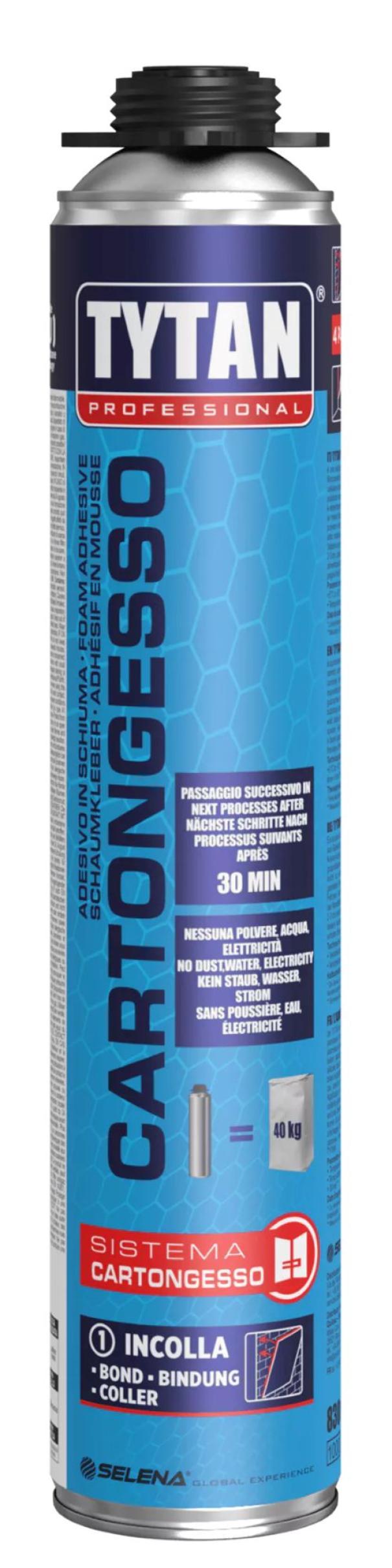 schiuma poliuretanica adesiva Selena Tytan per cartongesso bomboletta 830 ml