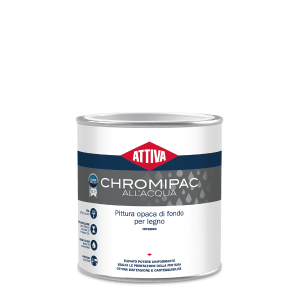 - chromipac all'acqua pittura opaca di fondo colore bianco lt 0.5
