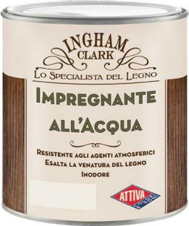 barattolo impregnante allacqua incolore attiva ingham clark 075 lt per legno resistente agli agenti atmosferici