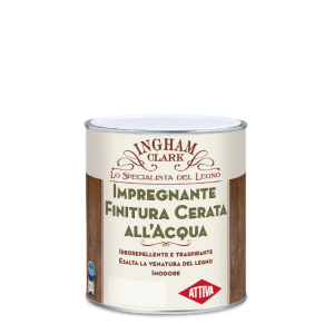 Impregnante finitura cerata acqua 0,75l   per legno interno esterno