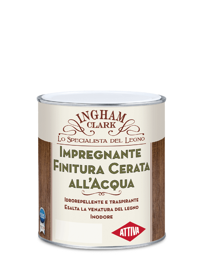 attiva attiva - ingham clark finitura cerata all'acqua colore rovere lt 2.5 - foto 1