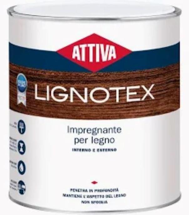 Impregnante protettivo per legno Attiva Lignotex confezione 0,75 litri immagine prodotto