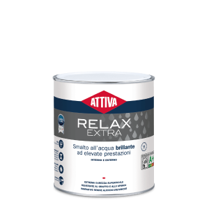 Smalto allacqua brillante monocomponente  relax extra 0750 litri bianco satinato