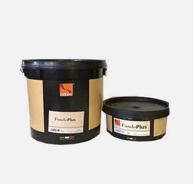 Fondo acrilico riempitivo Cebos Fondoplus 2.5 litri per preparazione decorativi murali Secchio di fondo acrilico riempitivo Cebos Fondoplus 2.5 litri per decorazioni murali interne